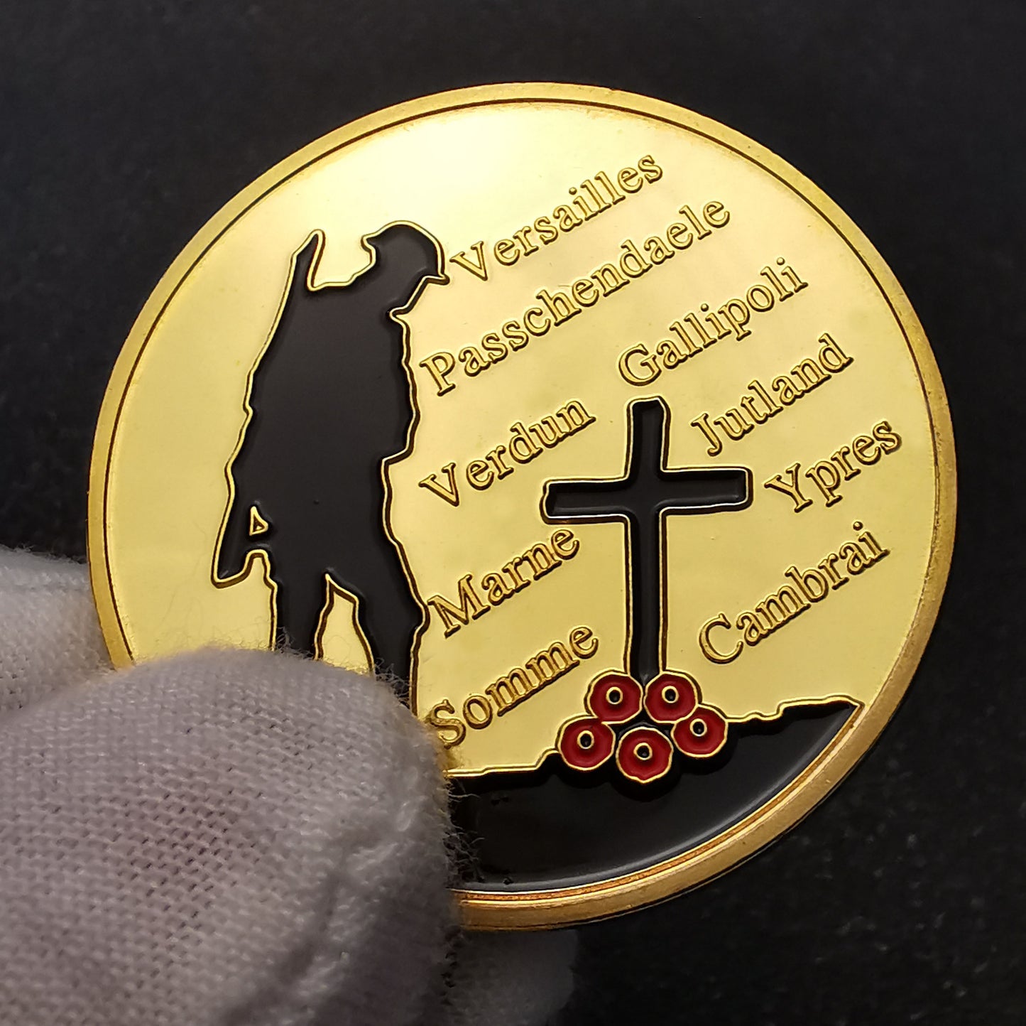1914-1918 World War 1 Gold Plated Coin The Great War 100th Anniversary Commemorative WW1 Challenge Coin