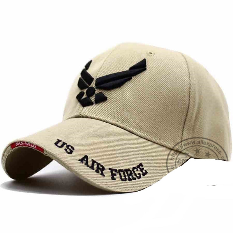U.S. Air Force 3D Embroidered Cap - Adjustable Ball Cap for Men