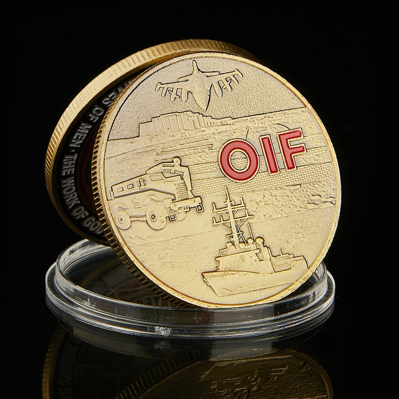 USA Military Challenge Operation Iraqi Freedom Combat Veteran Souvenir Coin - A Token of Valor and Patriotism