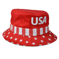 Embroidered USA Flag Bucket Hat - Multiple Colors Available