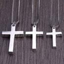S925 Sterling Silver Minimalist Bright Cross Pendant - Fashionable Christian Jewelry