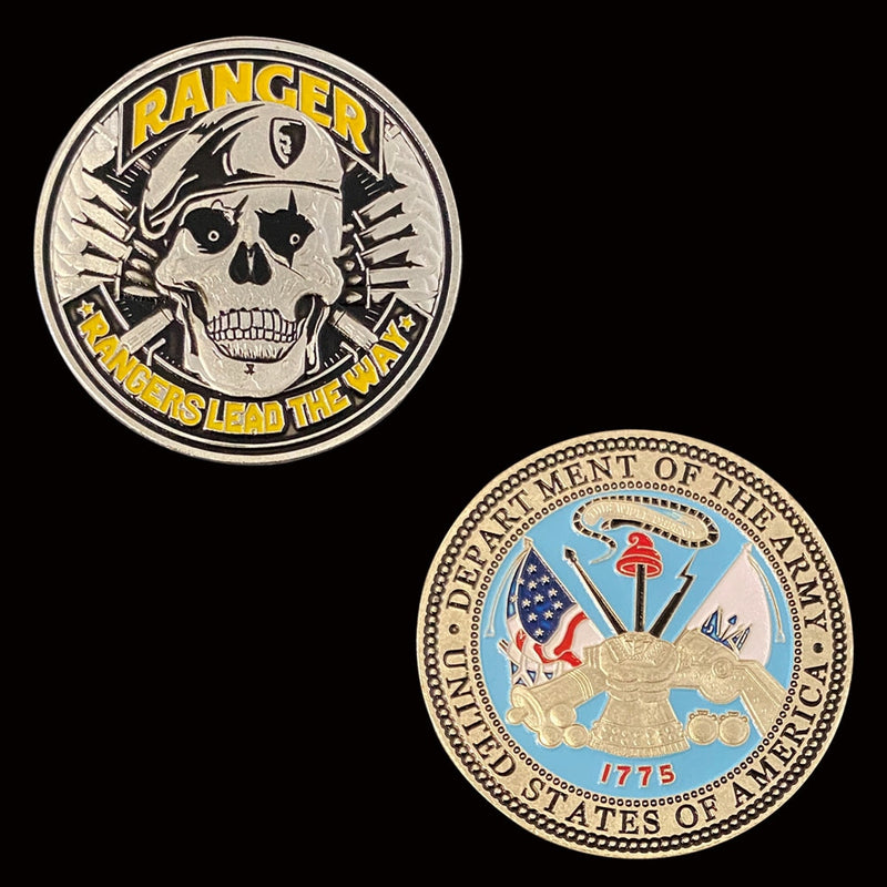 1775 Challenge Coin Of The Army Rangers Lead The Way