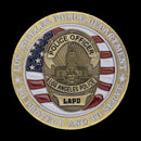 Los Angeles Police Department Gold Plated Collectible Gift Saint Micheal Pattern Commemorative Coin