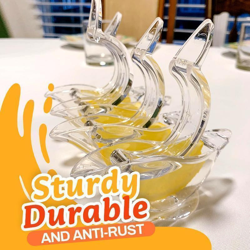 1/4pcs Bird-Shaped Lemon Juicers - Transparent Acrylic, Handheld, Manual Fruit Squeezer, Kitchen Tool, Unique Design, Compact Size
