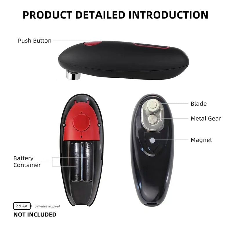 One Touch Mini Automatic Electric Can Opener