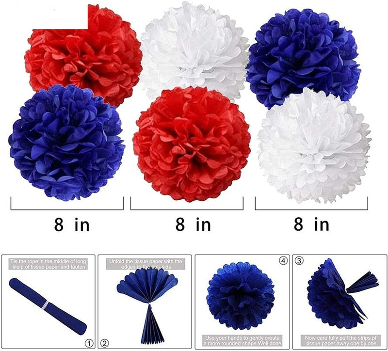 Patriotic Decoration Set - Celebrate Independence Day with Festive Party Supplies