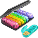 Portable Pill Organizer 21 Grids Compartment