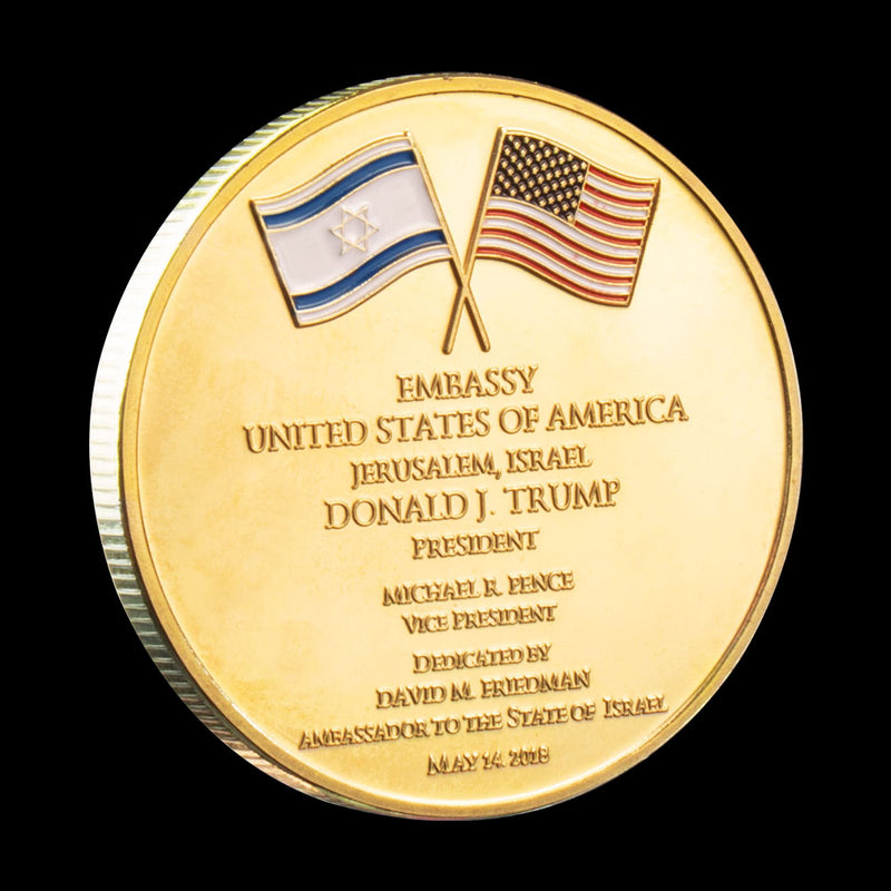 Limited Edition Jerusalem United States Embassy Trump Challenge Coin