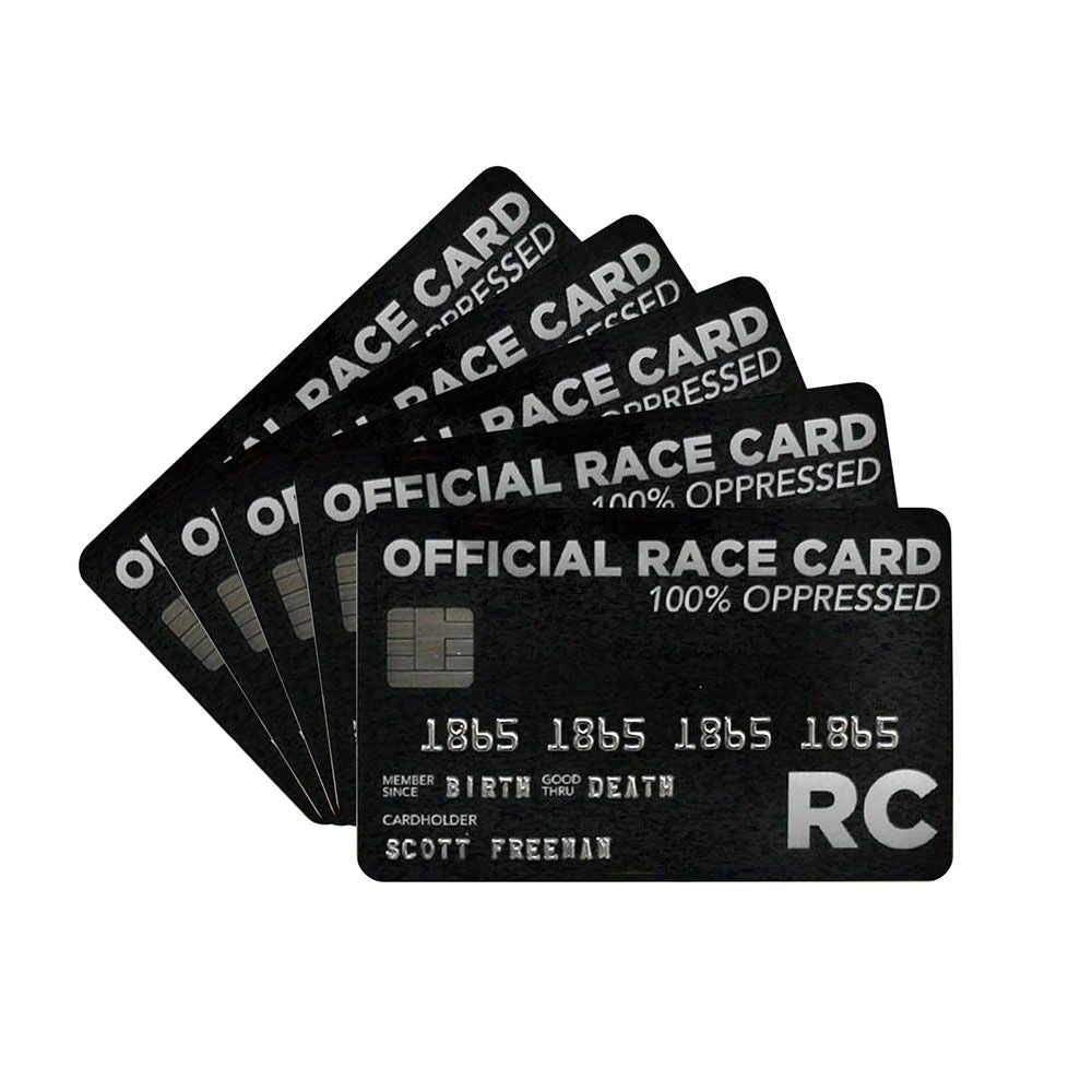 White Privilege Card Official Race Card Trumps Everything Credit Card