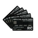 Official Race Card - Your Key to Happiness and Success!