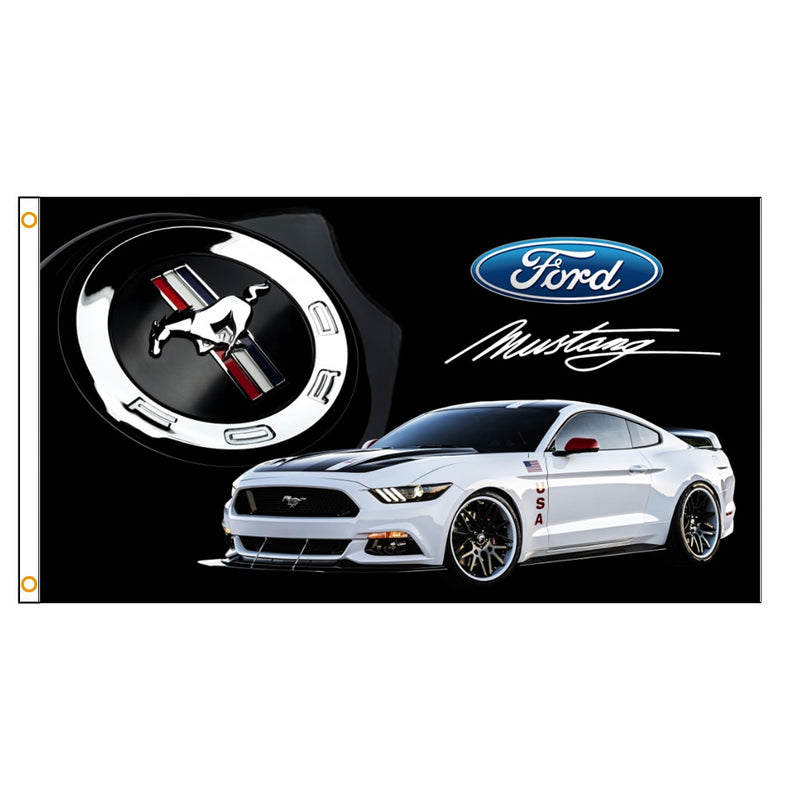 Ford Mustang Car 3x5ft Flag