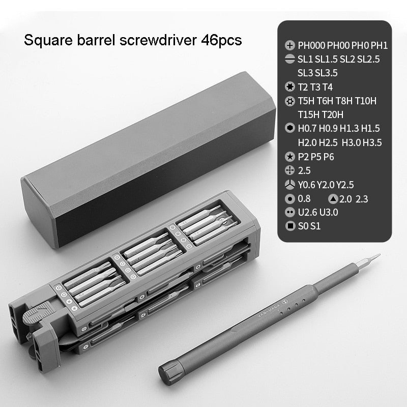 Multifunction Slotted Precision Screwdriver Set: Mobile Maintenance & Repair Toolkit