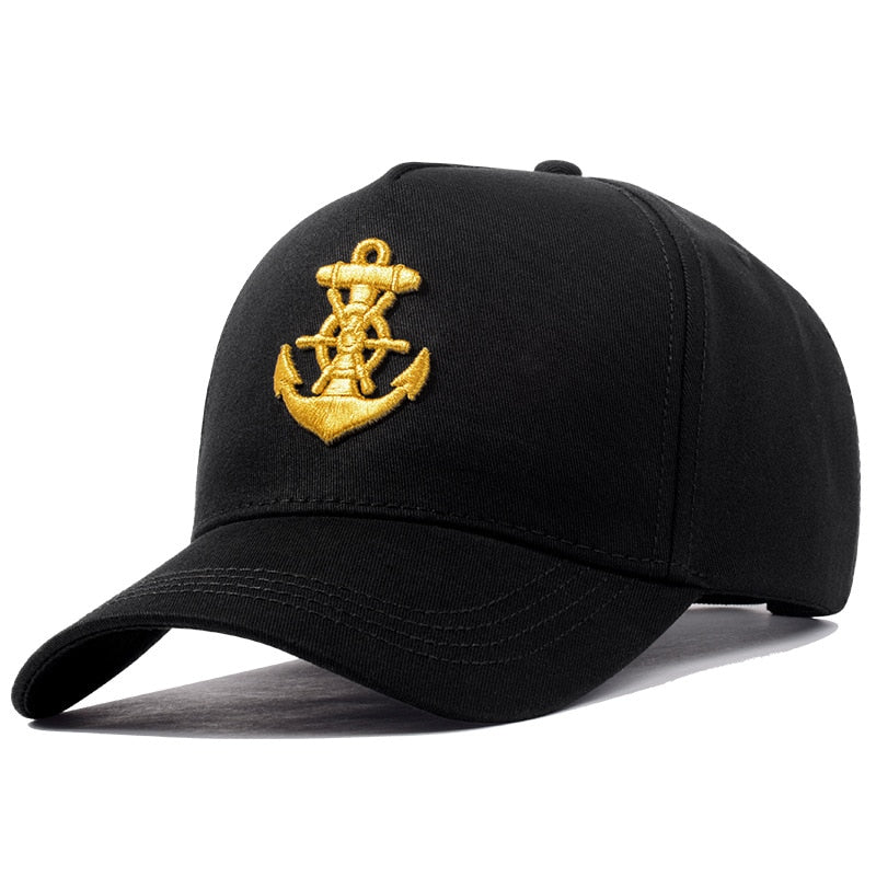 Anchor Embroidered Snapback Dad Hat