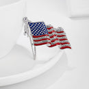 American Flag Enamel Pin - USA Badge Fashion Country World Jewelry Gift Button Lapel Pin