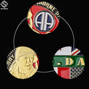 Gold Military 82nd Airborne Division Challenge Souvenir Coin