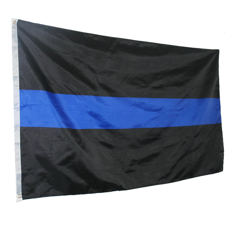 Show Support For Police - 3x5ft Thin Blue Line Flag - Resilient and Durable