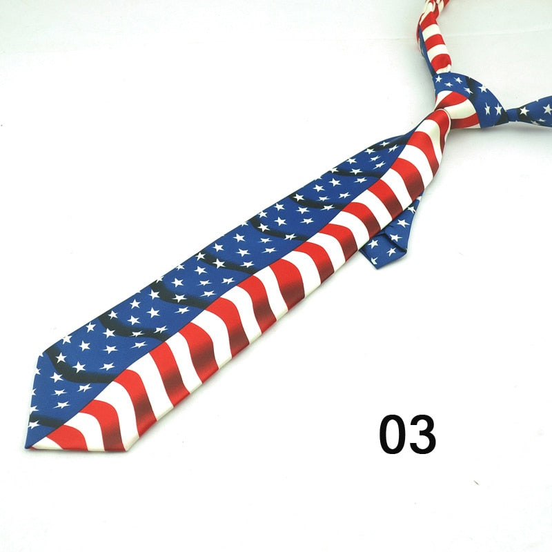 Mens Classical 4inch Wide American Necktie