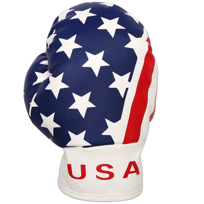 Driver Fairway Woods Boxing Glove USA PU Leather Golf Club Head Cover