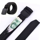 Travel Cash Anti Theft Portable Belt - Hidden Money Strap Wallet Waist Secret Hiding Belt (119cm)