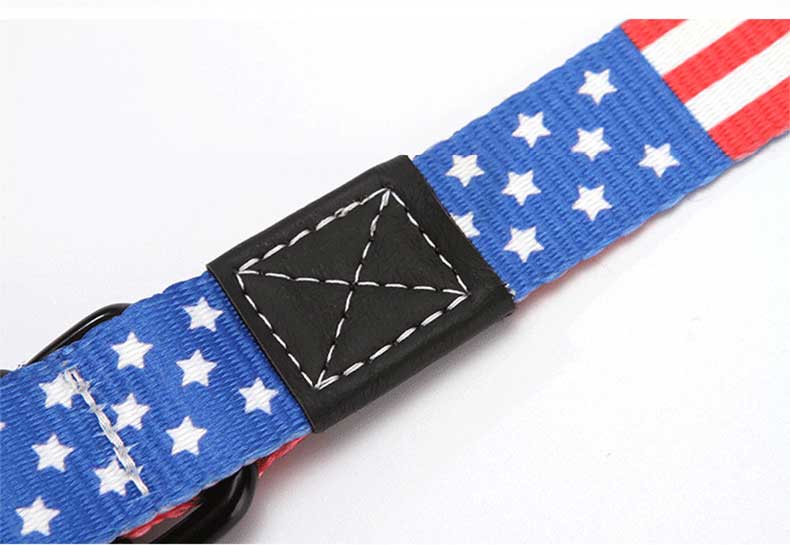 American Flag Pet Collar and Leash Set - Perfect for Dogs and Cats!