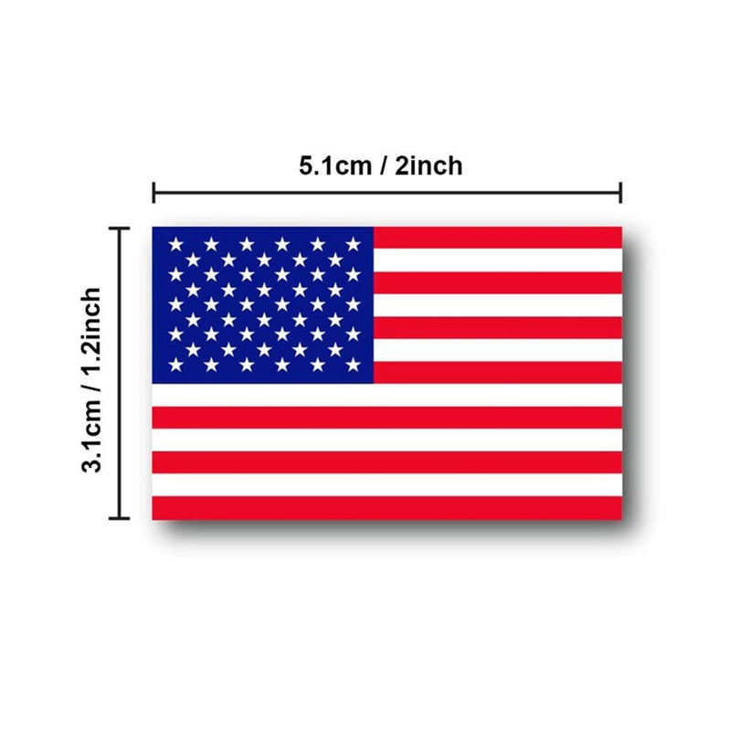 American Flag Patriotic Stickers - 50-250 Pcs