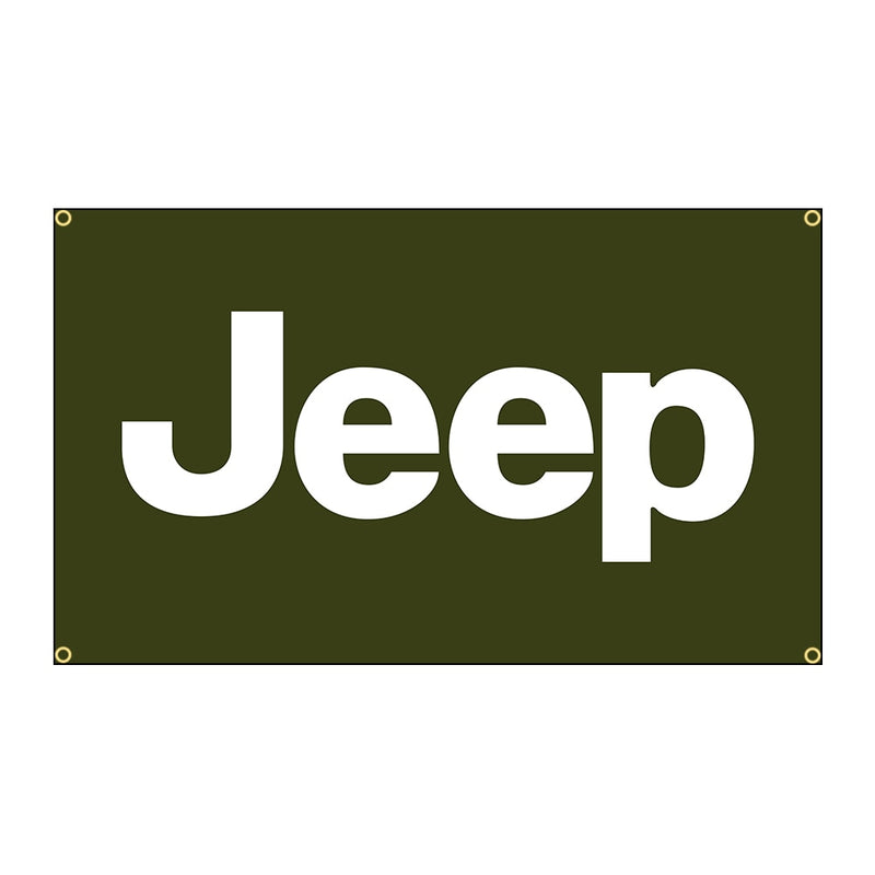 Only In A Jeep Racing Car Club Decoration Flag - Multiple Designs