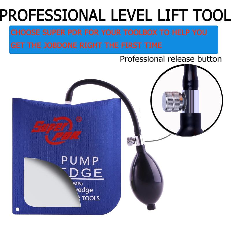 Professional Level Air Pump Wedge Shim Tool - Weight-Bearing Capacity of 2000kg - Quick-Release Push Button Air Valve.