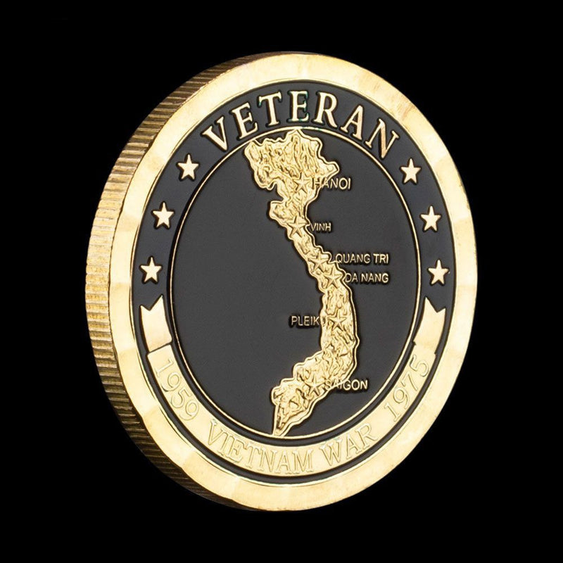 Gold Plated Collectable Coin: Vietnam Veteran Screaming Eagles - The Perfect Gift!