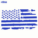 Distressed USA Flag Vinyl Decal Car Stickers