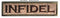 USA Embroidery Strip Patch Infidel Emblem In God We Trust Label