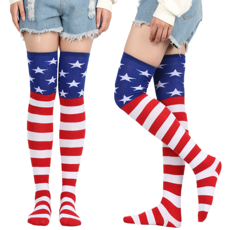 American Flag Knee Womens Socks