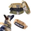 Tactical Police Dog Collar Military Adjustable Nylon Collar