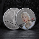 Iconic Marilyn Monroe Commemorative Coin - Gilded Silver Metal Medal with Stunning Color Painting - Perfect Lucky Charm or Display Piece