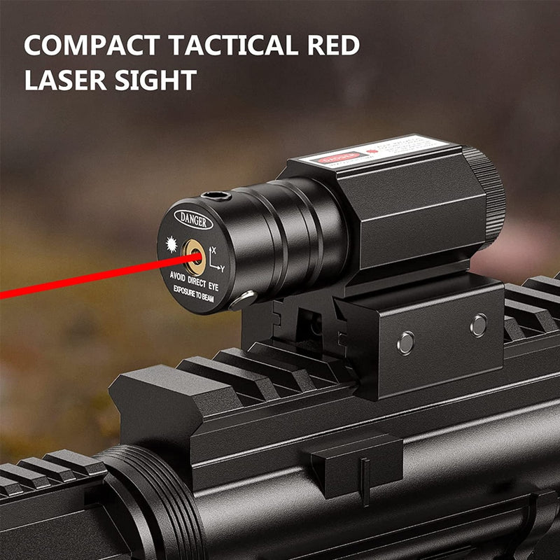 Tactical Red Dot Laser Sight Scope - Rifle Pistol Airsoft Hunting Gun Mount Accessories