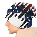 Stylish American Eagle In Flag Beanie Cap for Men and Women - Winter Warm Knitting Hat with Trendy Print Design - Unisex Streetwear for Any Occasion