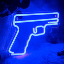 Handgun Shaped LED Neon Sign Light