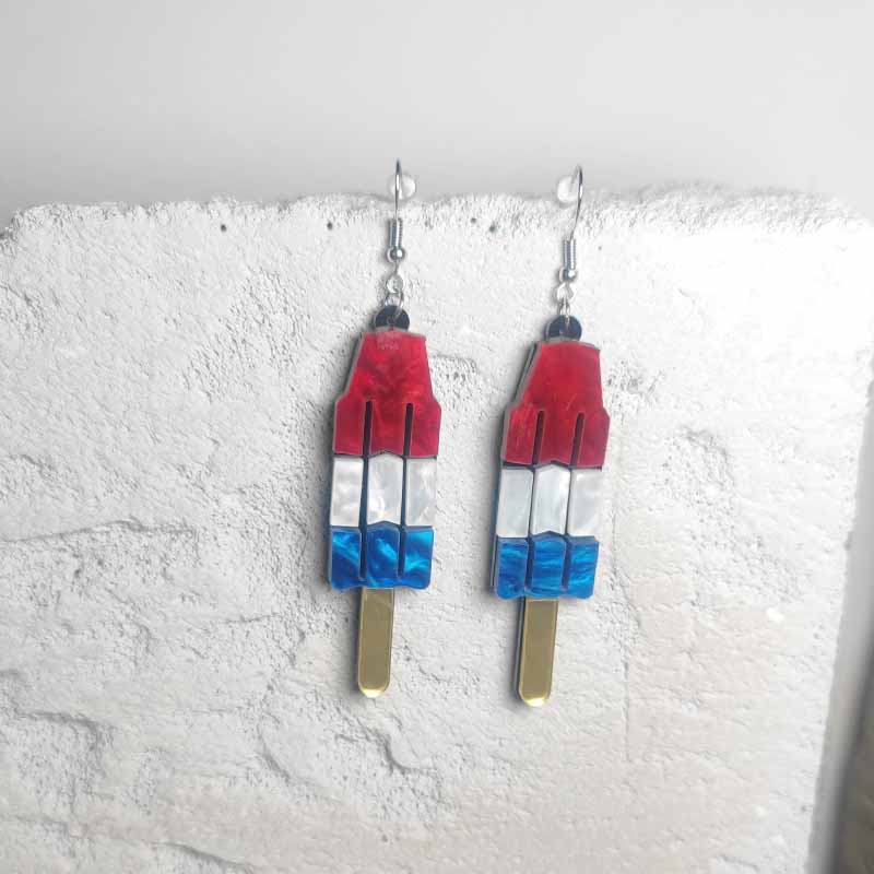 Independence Day Acrylic Women's Earrings