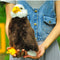American Bald Eagle Plush Doll With Stand