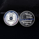 Law Enforcement Thin Blue Line Motto Challenge Coin Set