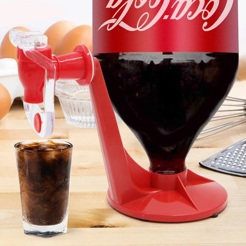Automatic Upside-Down Soda Beverage Dispenser Gadget - Perfect for Water, Coke, and More