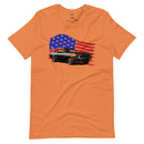 Classic Mustang With Stars & Stripes BlabberBuzz Collection Unisex T-shirt