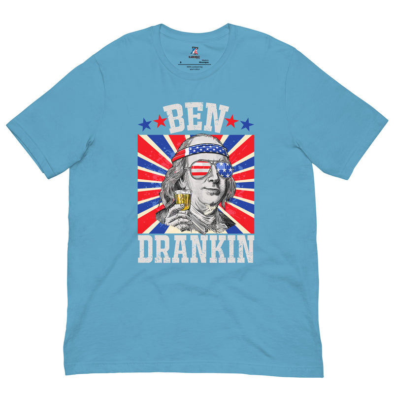 "Ben Drankin" Funny T-Shirt From The BlabberBuzz Collection